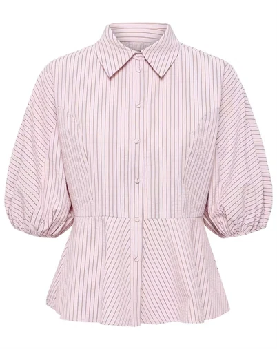 Fransa - FRKiara Skjorte - Rose Smoke Stripe